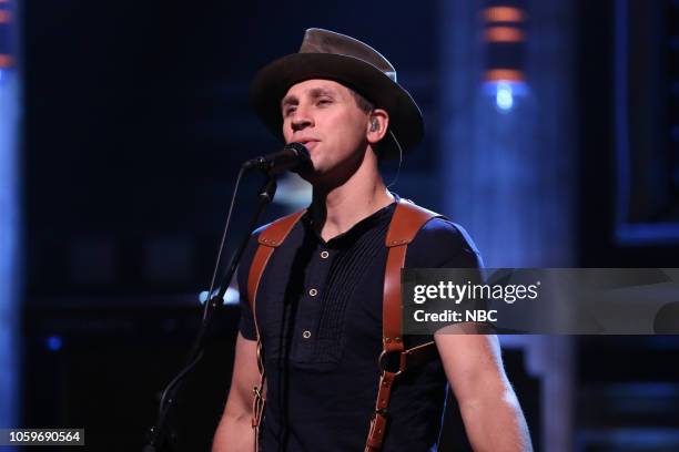 Episode 0958 -- Pictured: Jimmy De Martini of Musical Guest Zac Brown Band performs on November 9, 2018 --