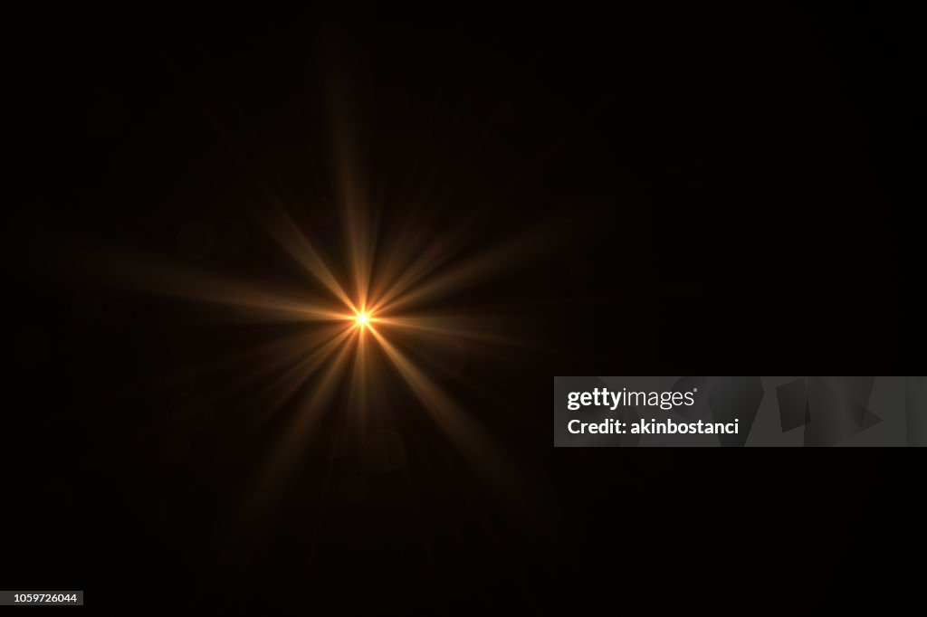 Lens Flare, concepto de la energía Solar, luz de sol.
