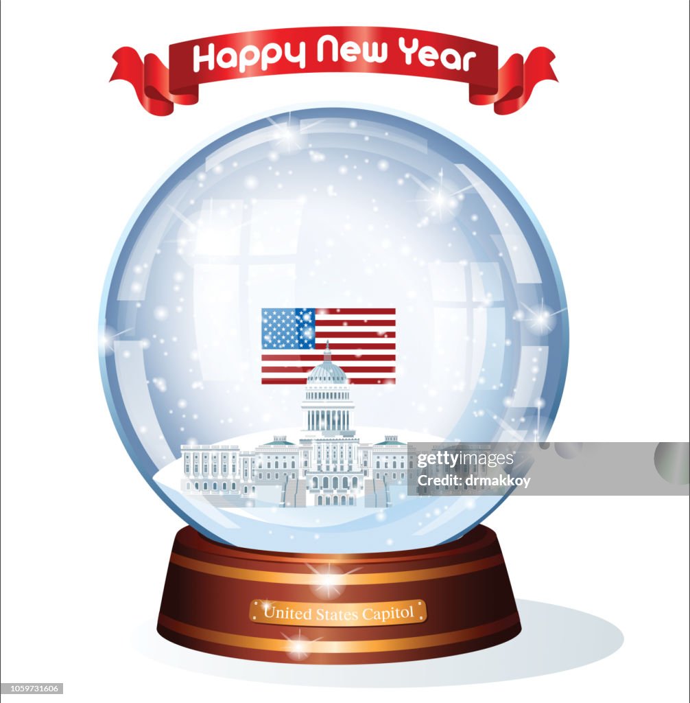 SNOW GLOBE, USA STATE CAPITOL