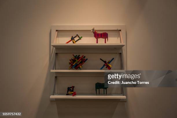 People attend the 14th edition of ARTBO, International Art Fair of Bogota 2018, with more than 3,000 works of art and eight sections curated by...