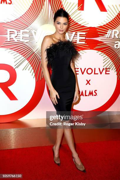 Model and television personality Kendall Jenner attends Revolve's second annual #REVOLVEawards at Palms Casino Resort on November 9, 2018 in Las...
