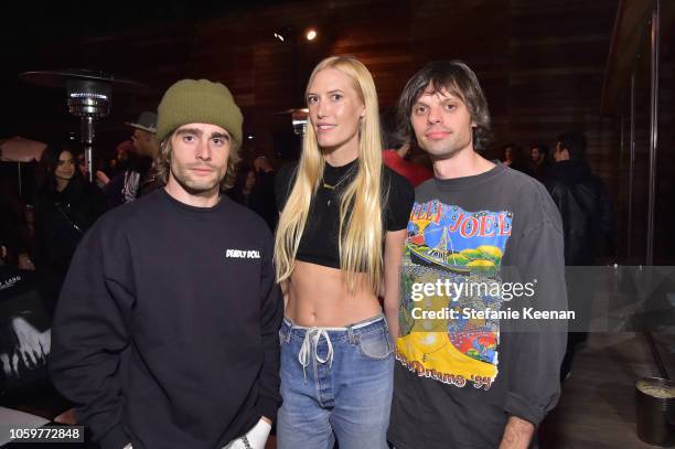 Matt DiGiacamo, Djuna Bel and Nikolai Haas attend Maxfield Presents Sex Records by Chrome Hearts & Artist, Matt DiGiacomo at Maxfield on November 9,...