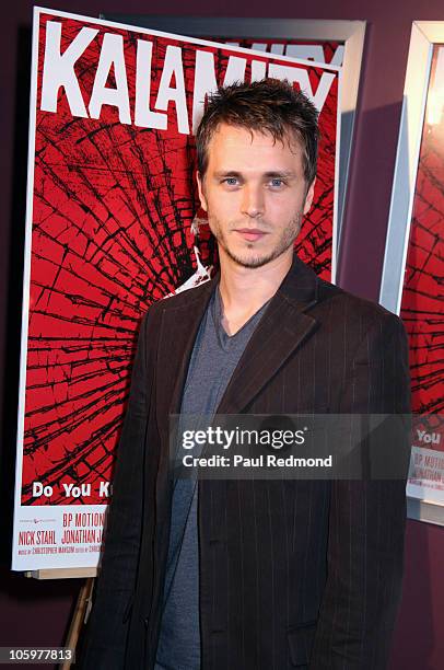 Actor Jonathan Jackson arrives at "Kalamity" Los Angeles Premiere at Laemmle Sunset 5 Theatre on October 22, 2010 in West Hollywood, California.