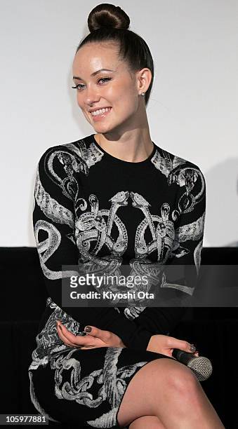 Actress Olivia Wilde attends the 'Tron: Legacy' 3D special presentation as part of the 23rd Tokyo International Film Festival at Toho Cinemas...