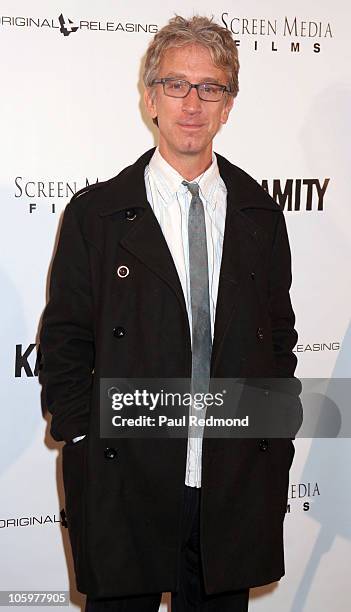 Comedian Andy Dick arrives at "Kalamity" Los Angeles Premiere at Laemmle Sunset 5 Theatre on October 22, 2010 in West Hollywood, California.