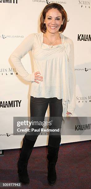 Comedienne Jill-Michelle Melean arrives at "Kalamity" Los Angeles Premiere at Laemmle Sunset 5 Theatre on October 22, 2010 in West Hollywood,...