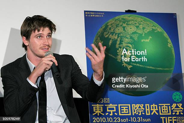Actor Garrett Hedlund attends the 'Tron: Legacy' 3D special presentation as part of the 23rd Tokyo International Film Festival at Toho Cinemas...
