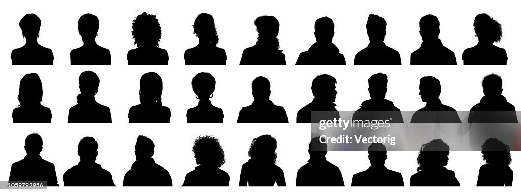 People Profile Silhouettes