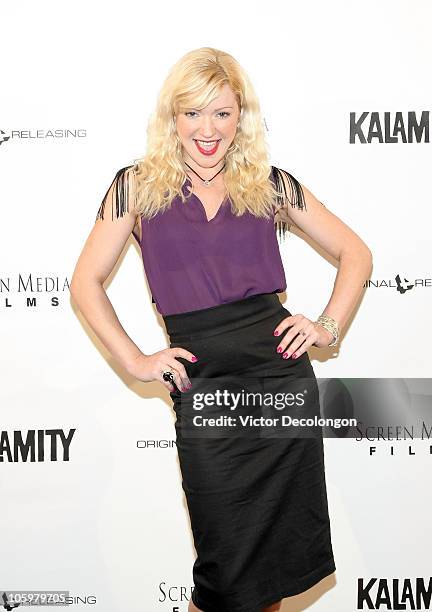 Jessica Kiper arrives for the premiere of "Kalamity" on October 22, 2010 in West Hollywood, California.