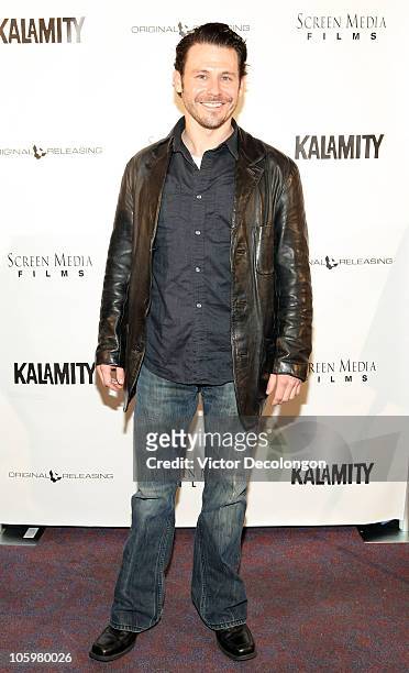 Blayne Weaver arrives for the premiere of "Kalamity" on October 22, 2010 in West Hollywood, California.