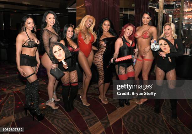 Adult film actress Kiara Mia hosts a late-night party at the Crazy Horse III Gentlemen's Club on November 9, 2018 in Las Vegas, Nevada