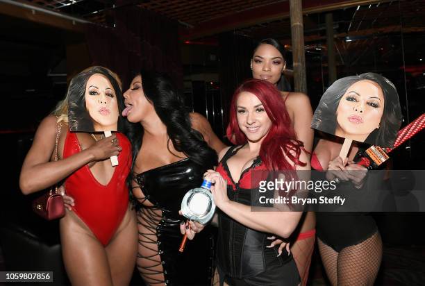 Adult film actress Kiara Mia hosts a late-night party at the Crazy Horse III Gentlemen's Club on November 9, 2018 in Las Vegas, Nevada