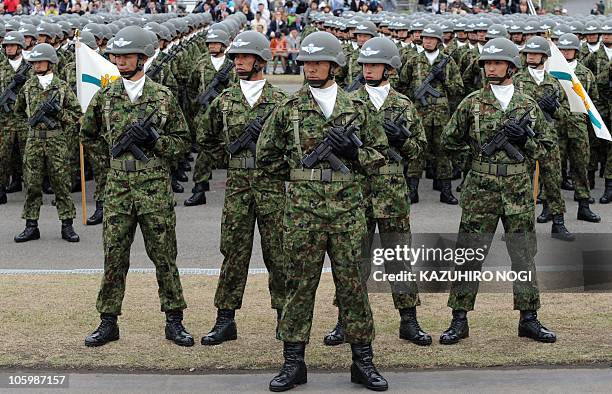 Jsdf Mp 107 Ground Self Defense Force Inspection Parade Stock Photos, High-Res ...