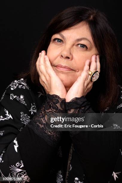 Writer, novelist and Grand-niece of Jean Cocteau Dominique Marny poses during a portrait session in Paris, France on .