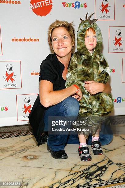 Edie Falco and her daughter Macy attend The 9th Annual Dream Halloween at Capitale on October 24, 2010 in New York City.