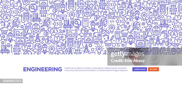 engineering-banner - engineering stock-grafiken, -clipart, -cartoons und -symbole