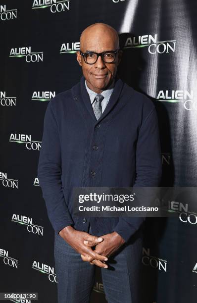 Michael Dorn attends day 2 of AlienCon Baltimore 2018 at Baltimore Convention Center on November 10, 2018 in Baltimore, Maryland.