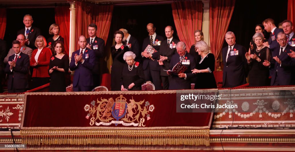 The Royal Family Attend The Festival Of Remembrance