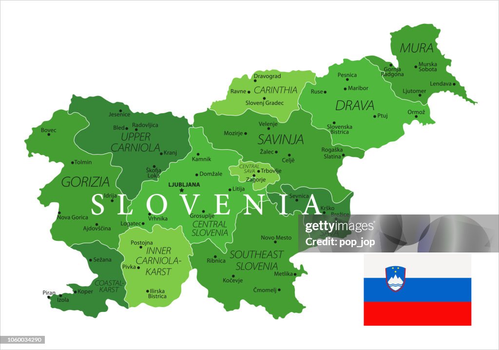 15 - Slovenia - Green Isolated 10