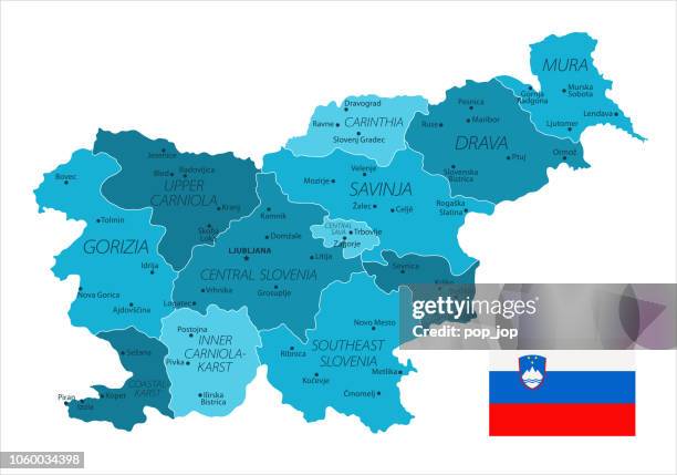 31 - slovenia - murena spot isolated 10 - slovenia stock illustrations