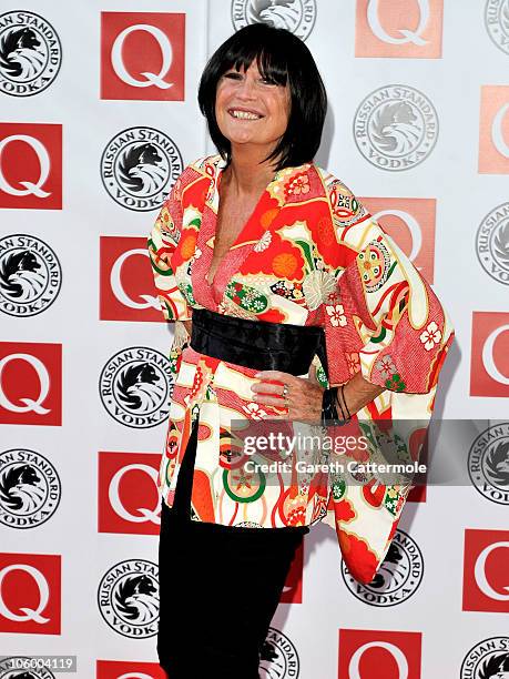 Sandie Shaw arrives at the Q Awards 2010 at Grosvenor House Hotel on October 25, 2010 in London, England.