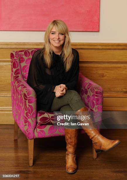 Emma Atkins attends a photocall to promote the Emmerdale special edition DVD 'The Dingles For Richer For Poorer' on October 25, 2010 in London,...
