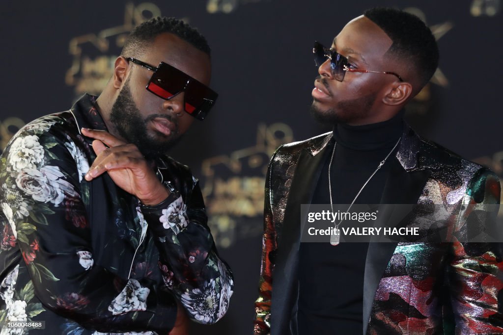 Dax Rapper Ghandi French rapper Gandhi Djuna aka Maitre Gims and French singer Dadju ...