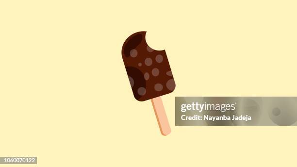 奶油糖果與一咬例證圖示 - glazed food 幅插畫檔、美工圖案、卡通及圖標