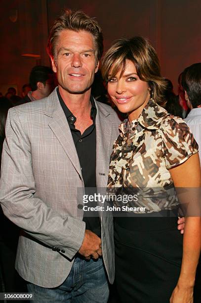 Harry Hamlin and Lisa Rinna during Entertainment Weekly Magazine 4th Annual Pre-Emmy Party - Inside at Republic in Los Angeles, California, United...