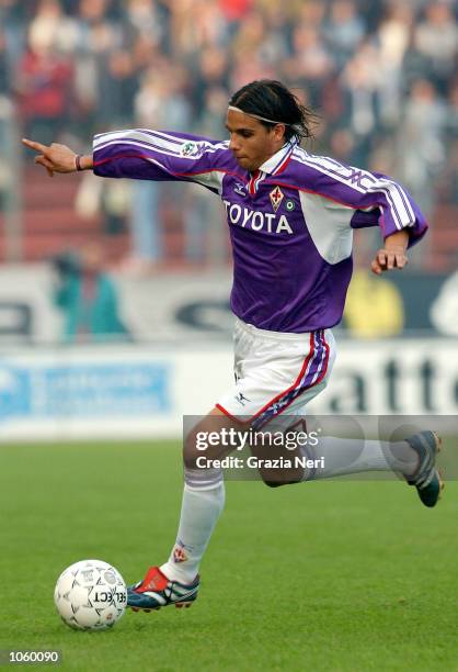 Pereira Ribeiro Nuno Gomes of Fiorentina in action during the Serie A 9th Round League match between Udinese and Fiorentina, played at the Friuli...