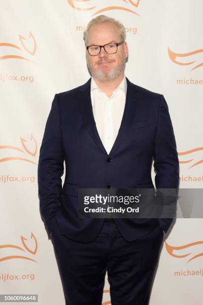 Jim Gaffigan on the red carpet of A Funny Thing Happened On The Way To Cure Parkinson's benefitting The Michael J. Fox Foundation at the Hilton New...