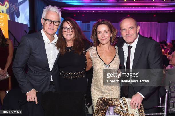 John Slattery, Talia Balsam, Jennifer Grey, and Clark Gregg attend A Funny Thing Happened On The Way To Cure Parkinson's benefitting The Michael J....