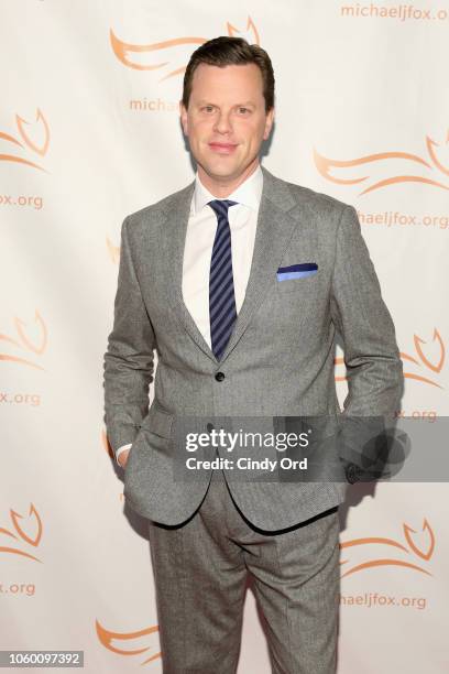 Willie Geist on the red carpet of A Funny Thing Happened On The Way To Cure Parkinson's benefitting The Michael J. Fox Foundation at the Hilton New...