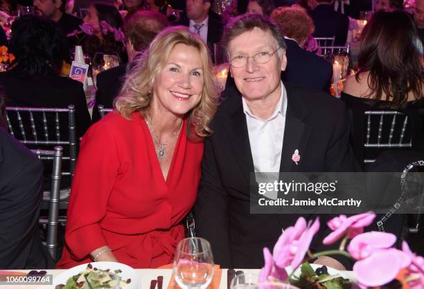 Eugenia Winwood and Steve Winwood attend A Funny Thing Happened On The Way To Cure Parkinson's benefitting The Michael J. Fox Foundation at the...