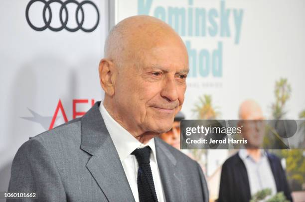Alan Arkin attends the Gala Screening of "The Kominsky Method" at AFI FEST 2018 Presented By Audi at TCL Chinese Theatre on November 10, 2018 in...