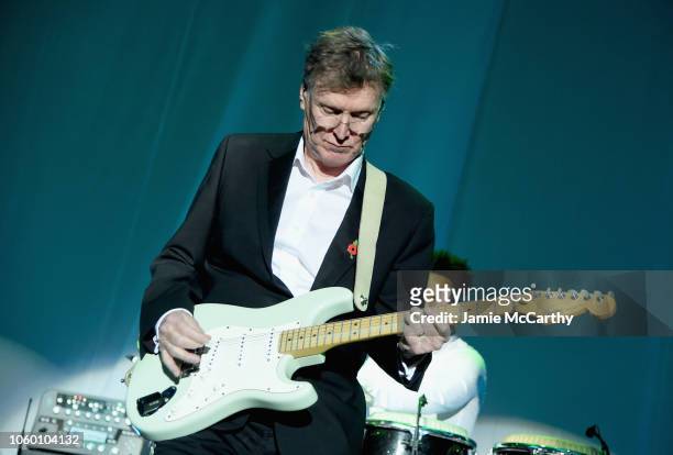 Steve Winwood performs on stage at A Funny Thing Happened On The Way To Cure Parkinson's benefitting The Michael J. Fox Foundation at the Hilton New...