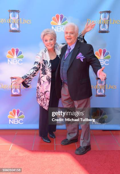 Actors Susan Hayes and Bill Hayes attend NBC's "Days Of Our Lives" Day Of Days fan event at Universal CityWalk on November 10, 2018 in Universal...