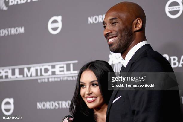 Vanessa Laine Bryant and Kobe Bryant attend the 2018 Baby2Baby Gala Presented by Paul Mitchell at 3LABS on November 10, 2018 in Culver City,...