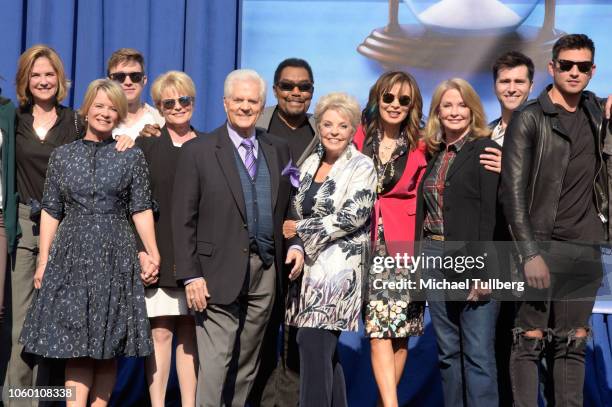 Group shot of several members of the "Days Of Our Lives" cast at NBC's "Days Of Our Licves" Day Of Days fan event at Universal CityWalk on November...