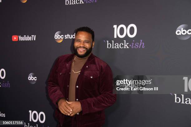 Anthony Anderson attends Black-ish 100th Episode Celebration at Walt Disney Studios on November 10, 2018 in Burbank, California.