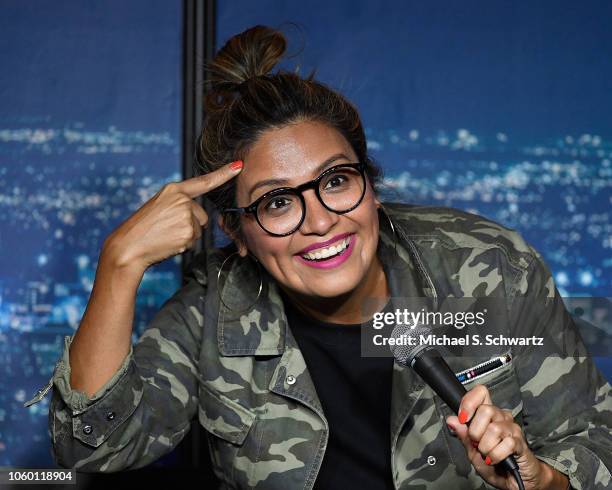 Comedian Cristela Alonzo performs during her appearance at The Ice House Comedy Club on November 10, 2018 in Pasadena, California.