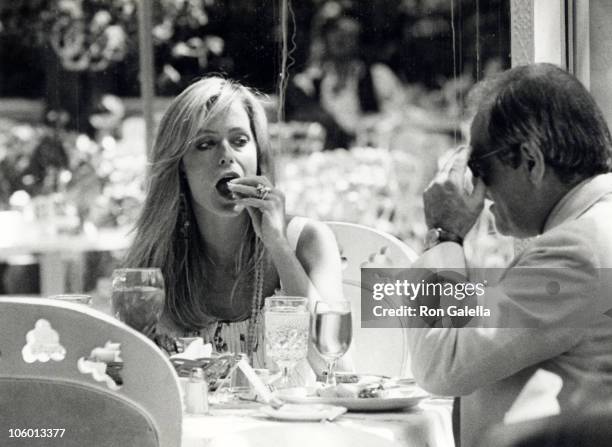 Farrah Fawcett and Tom Bosley during Farrah Fawcett Sighting at Tavern on the Green - August 8, 1979 at Tavern on the Green in New York City, New...