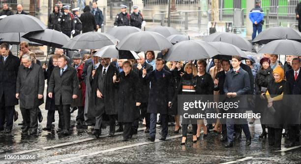 Spain's King Felipe VI, the President of the European Commission Jean-Claude Juncker, Lithuania's President Dalia Grybauskaite, Denmark's Prime...