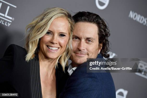 Oliver Hudson and Erinn Bartlett attend the 2018 Baby2Baby Gala Presented by Paul Mitchell at 3LABS on November 10, 2018 in Culver City, California.