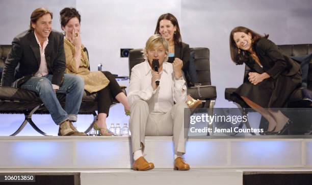 Ellen Degeneres with Andy Spade, Kate Spade, Bobbi Brown and Jean Chatzky