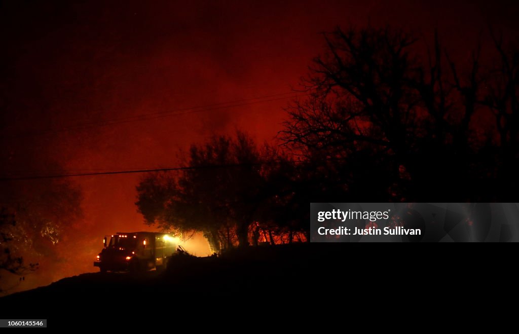 Rapidly-Spreading Wildfire In California's Butte County Prompts Evacuations