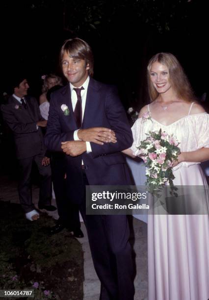 Beau Bridges and Susan Bridges during Cindy Bridges' Wedding - August 31, 1979 at Bel Air Hotel in Bel Air, California, United States.