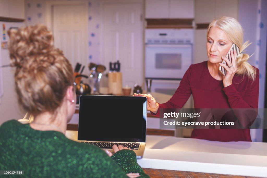 Tele Computer Onb Computer Telehealth Female Working On Computer With Medical Company In Home ...