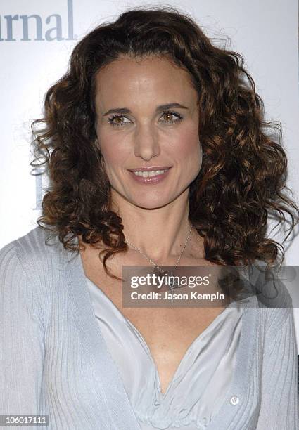 Andie MacDowell during First Annual Ladies' Home Journal Health Breakthrough Awards - August 2, 2006 at The Roosevelt Hotel in New York City, New...