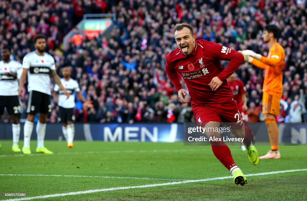 Liverpool FC v Fulham FC - Premier League